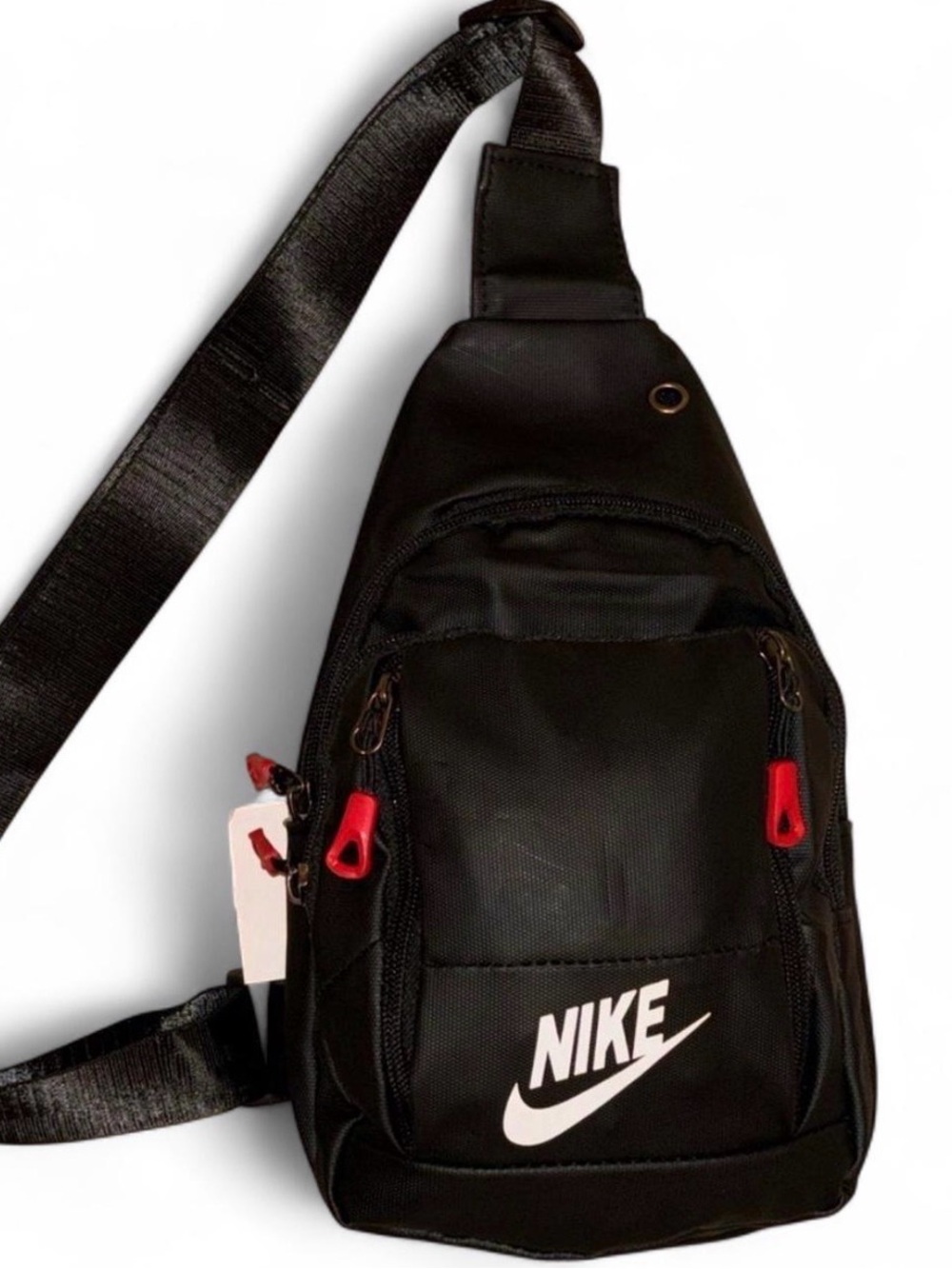 NWT Nike Sling Bag Backpack Carry On Shoulder School Bag Black Red